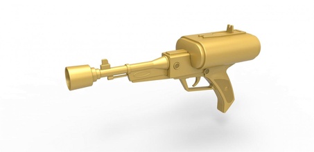 laser pistola d'oro uomo perso spazio tv serie 1965 blaster d 39 oro dorata goldenlaser arma nello scifi cosplay puntello giocattolo replica vecchia scuola Stampa 3d print model - Mito3D