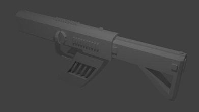 laser fusil libre 3d modèle in artillerie 3dexport sci 3d print model - Mito3D