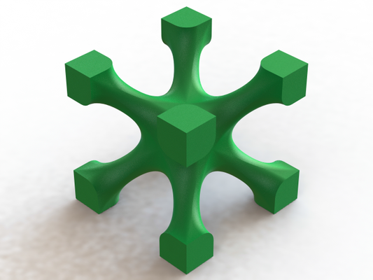 gitter strukturen of skelett wp 3d drucken modell mathematisch kunst 3dexport dekor architektonisch dekoration primitive materialien zelle einheit biomedizinisch biomimetisch komponenten komplex teile topologien trigonometrisch bilden 3d print model - Mito3D