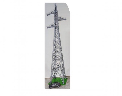 enrejado torre bloques hormigón eléctrico poste modelo trenes maqueta 3d print model - Mito3D
