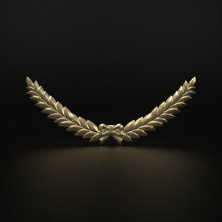 laurel wreath relief wreathrelief carved element jewelry wheat leaf carving milling cnc basrelief frame winning award prize onlay baroque 3dprint 3d print model - Mito3D