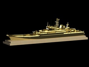 layout large landing ship caesar kunikov desktop vehicle 3d print model - Mito3D