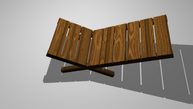 perezoso silla gratis low poly texturado game ready 3d print model - Mito3D