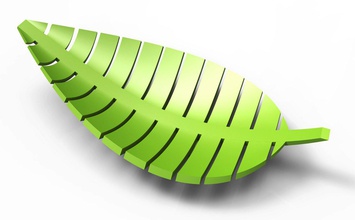 leaf shaped schüssel frei 3d drucken modell küche essen 3dexport tasse teller gericht blatt natur 3d print model - Mito3D