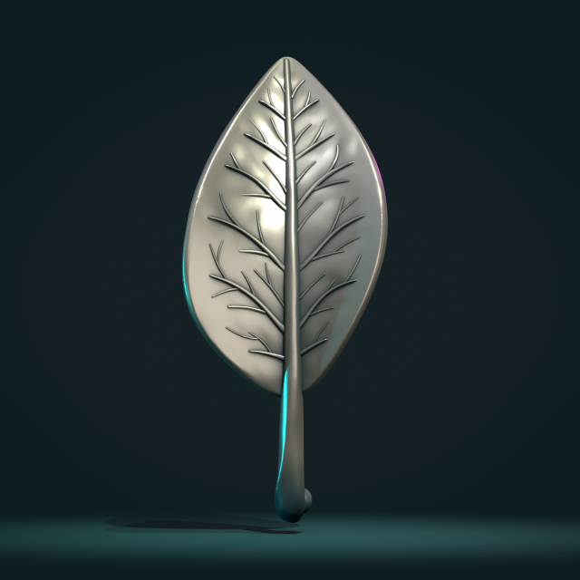 foglia fogliame arte pianta floreale natura botanico autunno 3D print model - Mito3D