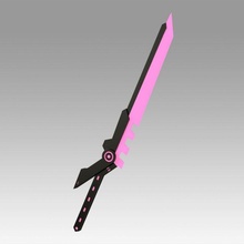 liga lenda ri projeto Fiora espada cosplay suporte imprimível réplica passatempo faça 3d print model - Mito3D