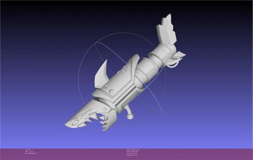 lega leggende jinx lisca pesce stampabile assemblaggio replica cosplay costume fantasia steampunk league of legends arcano 3d print model - Mito3D