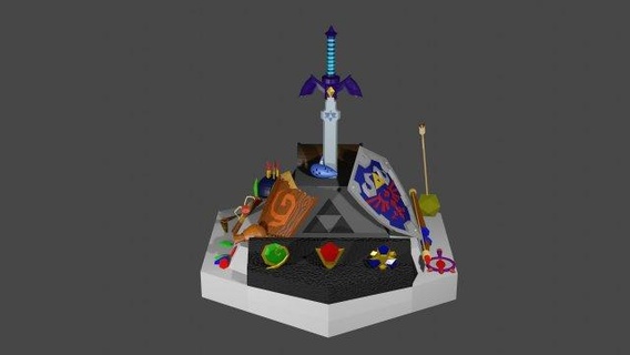 efsane Zelda Ocarina zaman eşya paket oyuncaklar efsane Zelda Ocarina eşya paket 3d print model - Mito3D