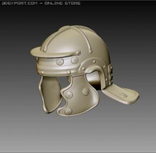 legionary helmet 3d model in armor 3dexport male sculpture soldier man legion roman antique arms 3d print model - Mito3D