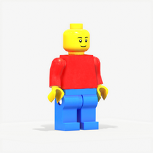 lego man pbr rigeed toy plastic kid yellow animation material vray play 3d model character fbx rig riged animated 3d print model - Mito3D
