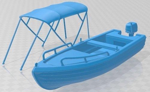 leisure boat printable  automotive leisure boat printable diorama modeling hobby solid scale  3d print model - Mito3D