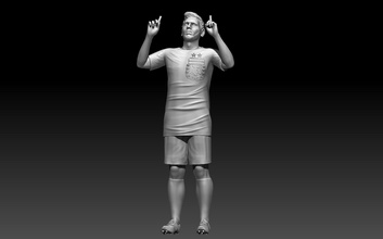 león messi 3d impresión modelo in hombre 3dexport fútbol futbolista jugador campeonato 3d print model - Mito3D