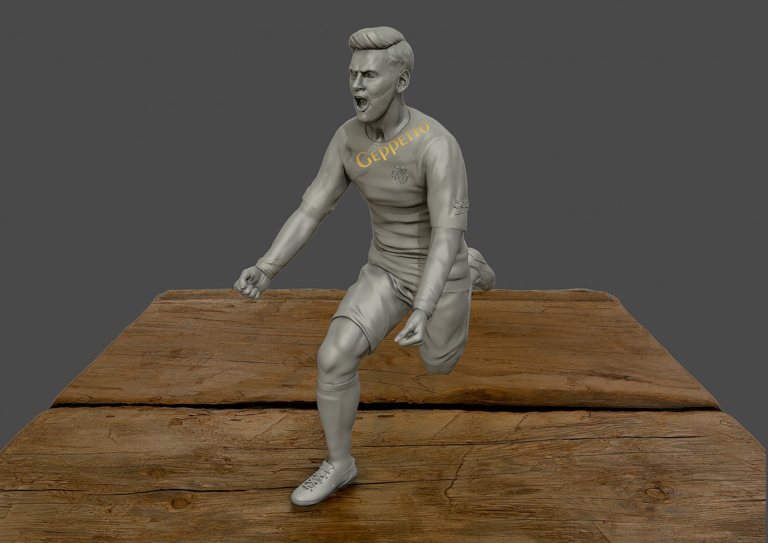 leo messi 3d sculpture print model in 3dexport art barca bust football head human sculptures soccer 3D print model - Mito3D