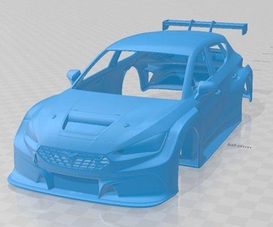 leon cupra competicin tcr 2020 printable body car 3d print model in automotive 3dexport slot scalextric tamiya rc miniz hobby micro 3d print model - Mito3D