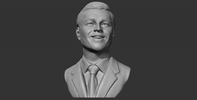 Leonardo Dikaprio karakter insanlar insan baş Vesika büst şekil adam heykel 3D print model - Mito3D