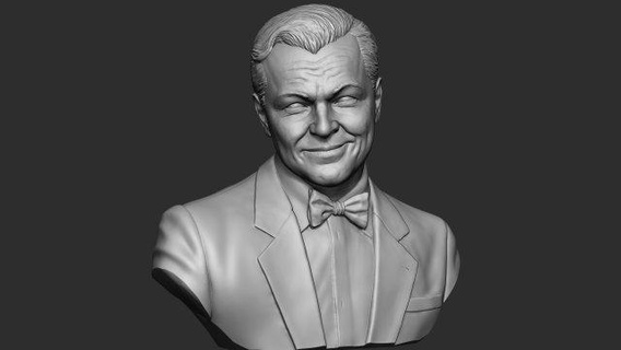 leonardo dicaprio Gatsby escultura Excelente personaje 3dprint actor accesorio antiguo hollywood di puntilla pitt James titánico película celebridad busto Arte 3d print model - Mito3D