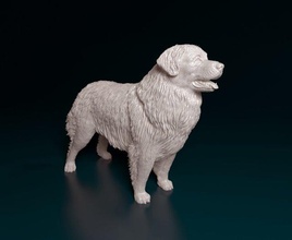 leonberger 3d print model in figurines 3dexport dog animal pet printready printable stl obj 3d print model - Mito3D
