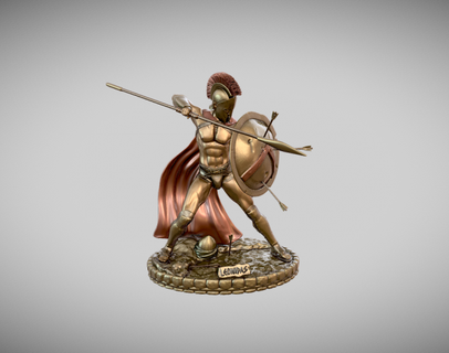 leonidas coleção estátua 3d impressão homem Guerreiro soldado espartano rei filme 300 3d print model - Mito3D