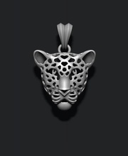 leopardo cabeza colgante pendiente amur gato esmalte joya joyería leona mamífero naturaleza imprimible puma plata Tigre tigresa salvaje zbrush zoo 3d print model - Mito3D