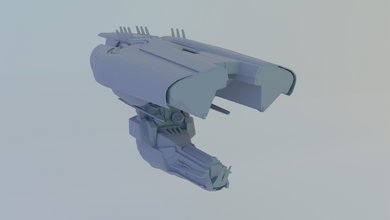 leshak 3d impression modèle in véhicule 3dexport veille eveonline navire minerai vaisseau spatial jeu 3dprint mmo transport miniatures véhicules 3d print model - Mito3D