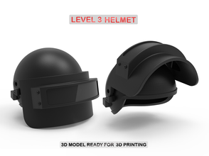 level 3 helmet 3d print model in 3dexport pubg game 3dprint prop equipment security tool safety protection knight games toys playeruknownbattleground stl 3d print model - Mito3D