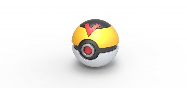 seviye top pokeball pokemon konsept konteyner anime oyuncak Yazdır yazdırılabilir topu 3d print model - Mito3D