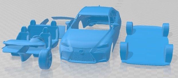 lexus 200 f sport 2020 printable car automotive slot scalextric tamiya rc miniz hobby micro 3d print model - Mito3D