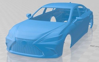 Lexus es350 spor 2019 yazdırılabilir vücut araba yuva ölçülü Tamiya rc miniz hobi mikro 3d print model - Mito3D