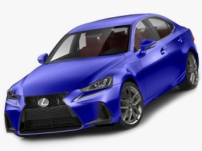 lexus is f-sport 2017 model 3d in sedan 3dexport is-f is350 japan japanese performance sport car fast detailed realistic v-ray mental ray 3d print model - Mito3D