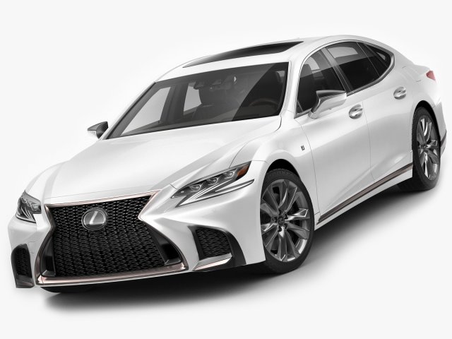 lexus ls500 f sport 2018 3d modelo in sedan 3dexport ls 500 xf50 esporte luxo salão limusine japão japonês 2017 2019 detalhado realista v ray mental 3D print model - Mito3D