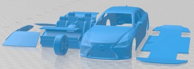 Lexus ls 500 Sport 2021 druckbar Wagen Automobil Slot scalextric tamiya rc miniz Hobby Mikro Druckguss 3d print model - Mito3D