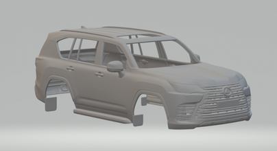 Lexus lx 600 2022 fundido presión ruedas calientes espacio tragamonedas slot car caliente juguetes coche vehiculo 3dpirnt impresión imprimible 3d print model - Mito3D