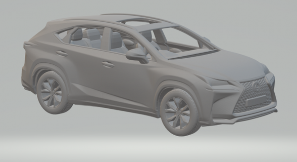 Lexus nx 2015 equipo vehículo fundido presión ruedas calientes tragamonedas caliente juguetes impresión carrera coche vehiculo 3d print model - Mito3D