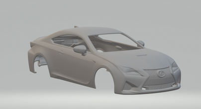 Lexus rc 2015 döküm Sıcak tekerlekler yuva slotcar slot car oyuncaklar araba 3dpirnt Yazdır baskı yazdırılabilir 3d print model - Mito3D