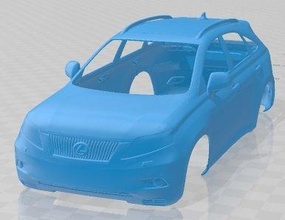 Lexus rx 2010 yazdırılabilir vücut araba yuva ölçülü Tamiya rc miniz hobi mikro 3d print model - Mito3D