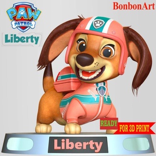 liberty paw patrol movie figurines adventure city paw-patrol dog puppy animal 3dprint 3dprinting figure statue anime cartoon comic art characterdesign manga 3d print model - Mito3D