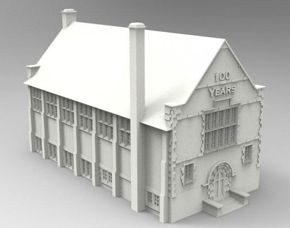 biblioteca gratuito architettura edificio miniatura Casa Accessori arte Scarica 3dexport stl 3d 3dprint stampabile 3dmodel 3d print model - Mito3D