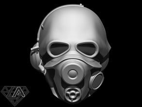 vida combain suelo casco 3d impresión modelo in juego accesorios 3dexport máscara airsoft cosplay invasor guerrero caballero juguete armadura 3d print model - Mito3D