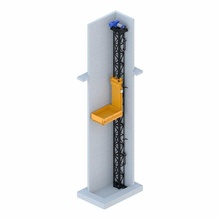sollevamento base 3d modello in macchine 3dexport ascensore industriale costruzione gru caricatore idraulico meccanico robot elevare forbice carrello elevatore forchetta raccoglitore macchina 3d print model - Mito3D