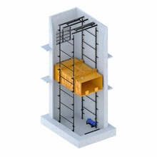 asansör genis 4000kg 3d model in makineler 3dexport sanayi inşaat vinç yükleyici hidrolik mekanik robot yükseltmek makas forklift çatal toplayıcı makine 3d print model - Mito3D
