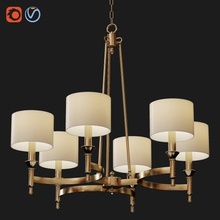 light-15 chandelier black glass gold decor light lighting 3d print model - Mito3D