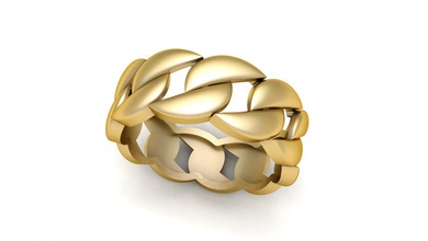 ışık ağırlık küba zincir yüzük 3d yazdır model in yüzükler 3dexport zincirler kilit erkekler beyler sevgili mücevher elmas bilezik sutyen aksesuar altın cnc zbrush 3dprint gergedan takı 3d print model - Mito3D