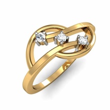 ligero peso señoras anillo 008 joya joyería oro plata imprimible diamante compromiso Boda gemas 3d cnc mujer dama amor platino enamorado 3d print model - Mito3D