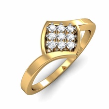 ligero peso señoras anillo 009 joya joyería oro plata imprimible diamante compromiso Boda matrimonio joyas cnc mujer dama amor platino enamorado 3d print model - Mito3D