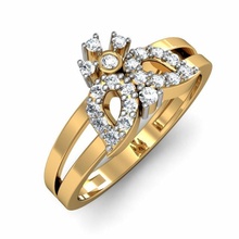 lumière poids Dames bague 010 bijou bijoux or argent imprimable diamant engagement mariage gemme cnc femmes Dame l'amour platine Valentin 3d print model - Mito3D