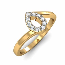 lumière poids Dames bague 013 bijou bijoux or argent imprimable diamant engagement mariage gemme cnc femmes Dame l'amour platine Valentin 3d print model - Mito3D
