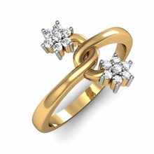 lumière poids Dames bague 017 bijou bijoux or argent imprimable diamant engagement mariage gemme cnc femmes Dame l'amour platine Valentin 3d print model - Mito3D