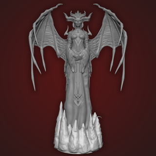 Lilith Şeytan iv şekil figürinler patron kar fırtınası aktivasyon iii şeytan kız evlat kin Mefisto succubus 3d print model - Mito3D