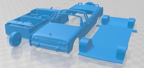 lincoln continental x 100 1961 imprimible coche vehiculo 3d impresión modelo in automotor 3dexport espacio scalextric tamiya rc miniz pasatiempo micro 3d print model - Mito3D