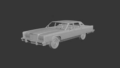 lincoln continental 1977 car cars hobby american auto automotive wheel classic town model printcar print drive rc resin toy plastic 3d print model - Mito3D